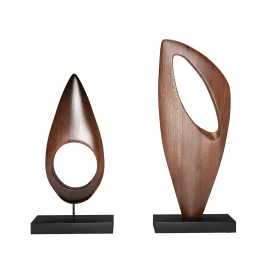 Abstract wood sculpture